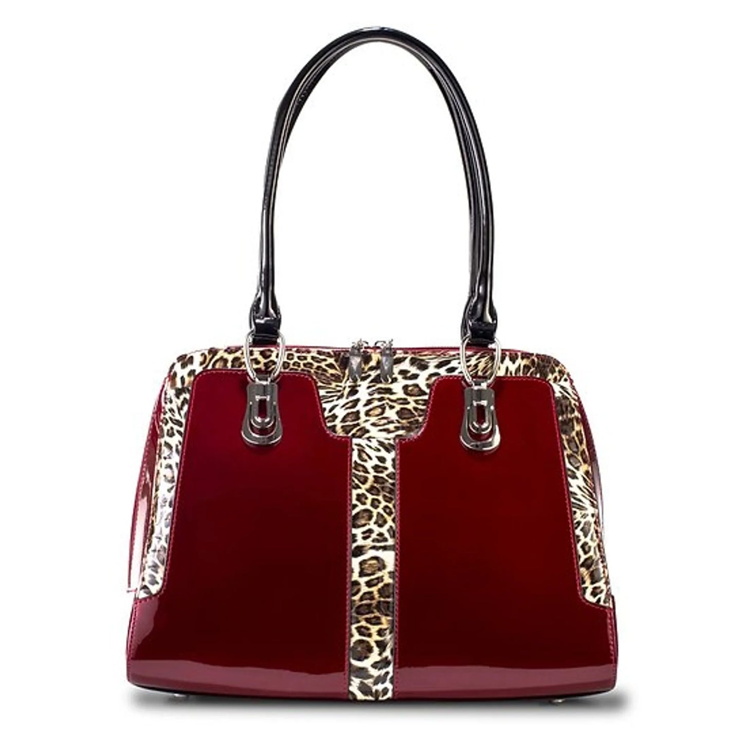 Diana Leopard Leather Handbag