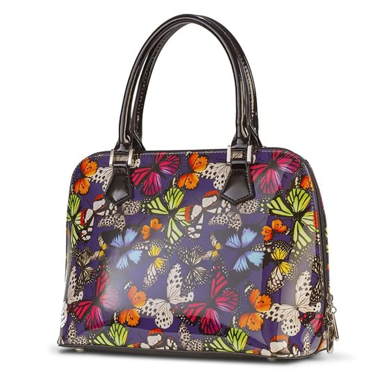 Colorful Butterfly Leather Handbag