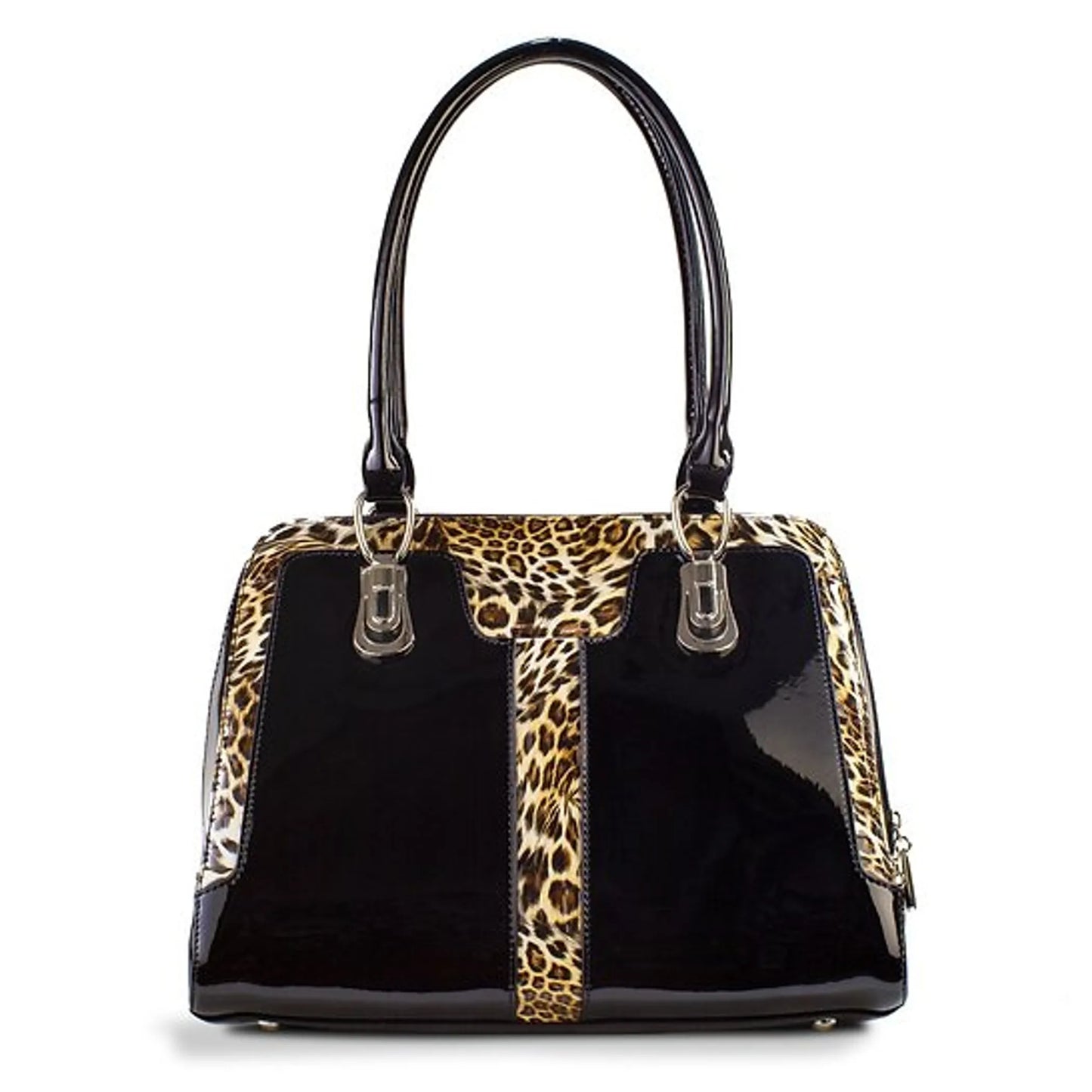 Diana Leopard Leather Handbag