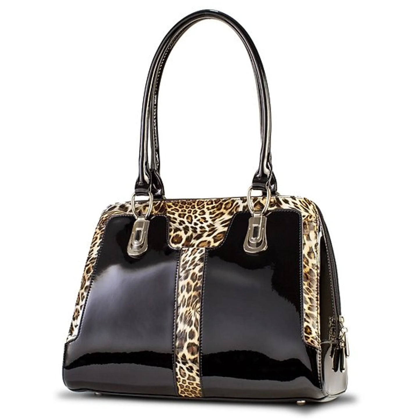 Diana Leopard Leather Handbag