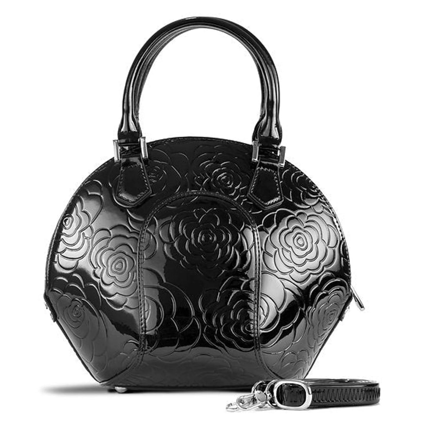 Svetlana Flower Leather Handbag