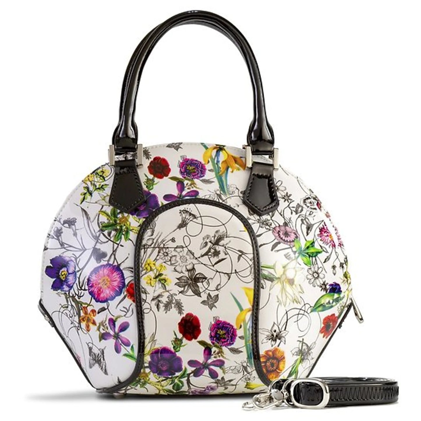 Svetlana Flower Leather Handbag