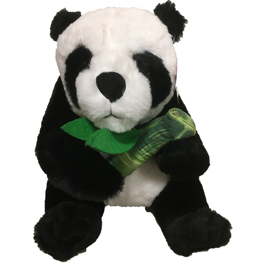Panda Plush Toy with Bamboo – 11.5" Stuffed Animal