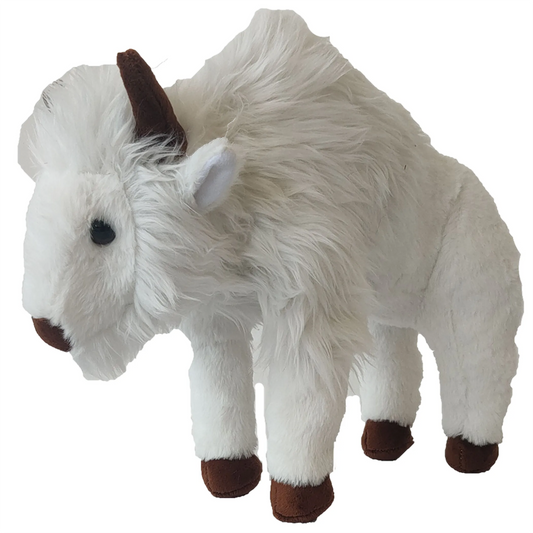 White Buffalo Plush Toy – 13" North American Stuffed Animal