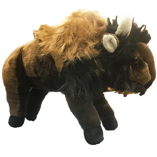 Buffalo Plush Toy – 13" Stuffed Animal