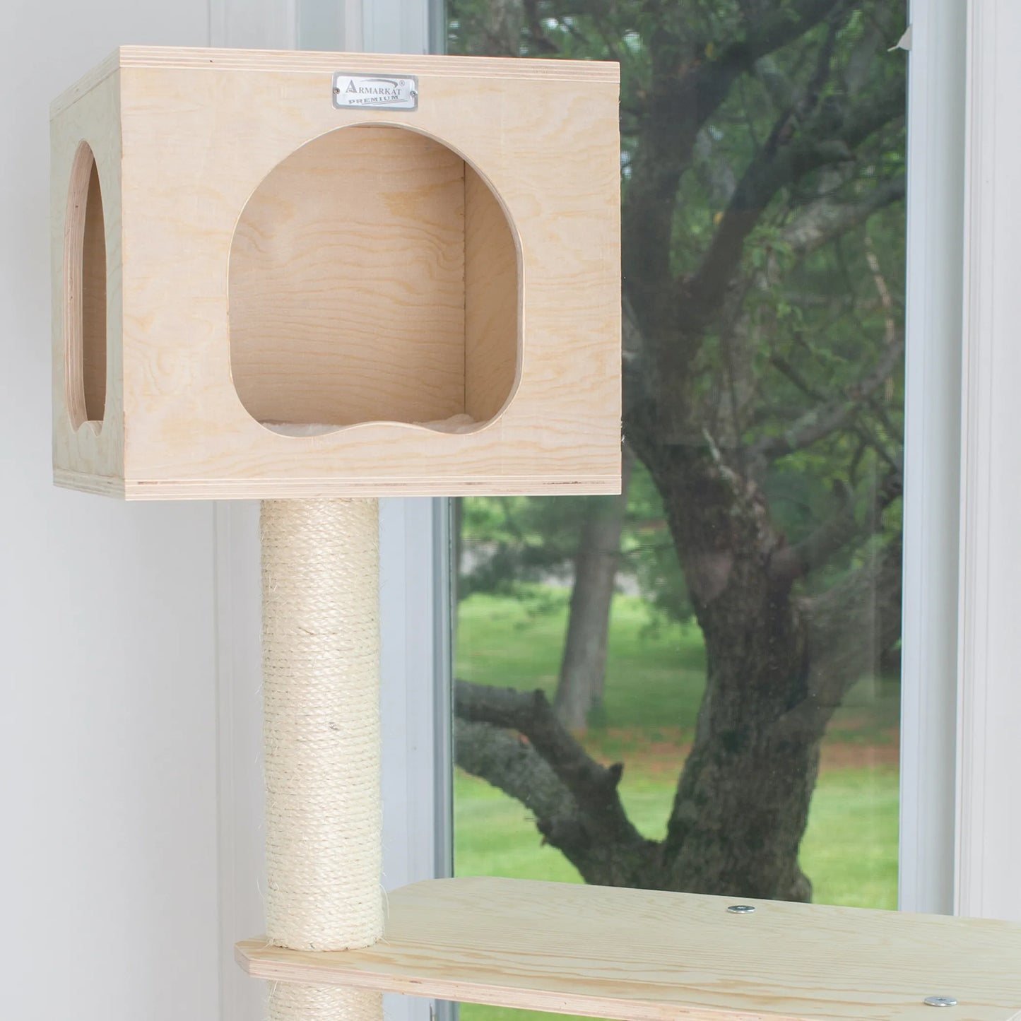 Armarkat Premium Scots Pine Cat TreeTall Sturdy Cat Tower