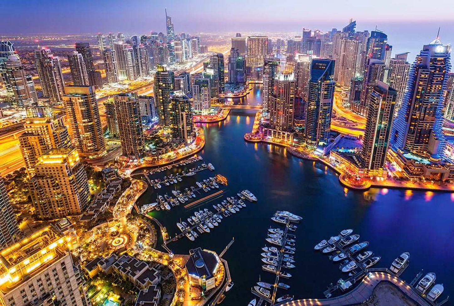 Dubai at Night, 1000 Piece Jigsaw Puzzle