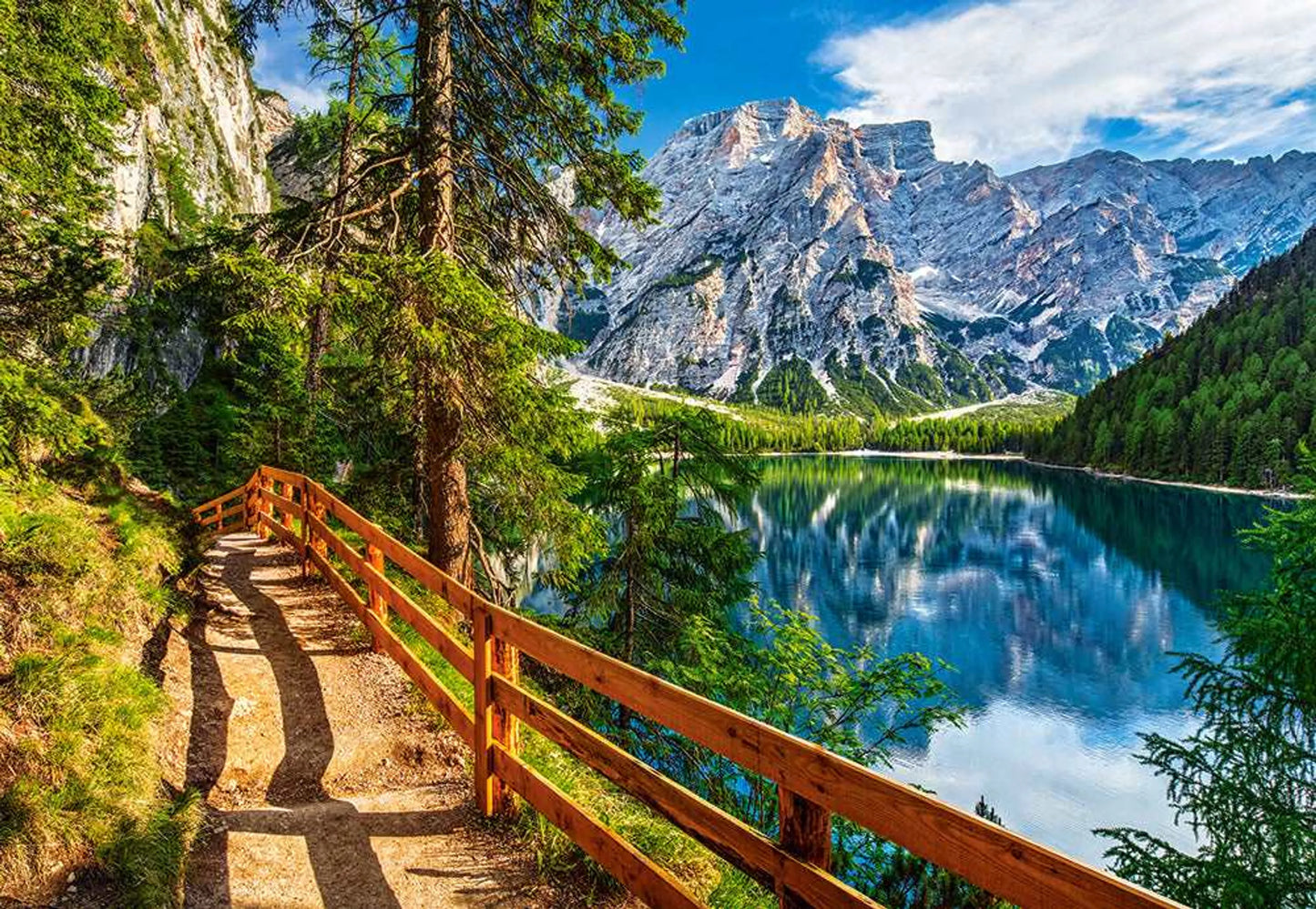 Braies Lake, 1000 Piece Jigsaw Puzzle