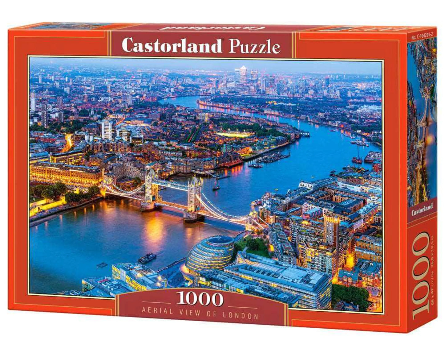 Aerial View of London, 1000 Piece Jigsaw Puzzle