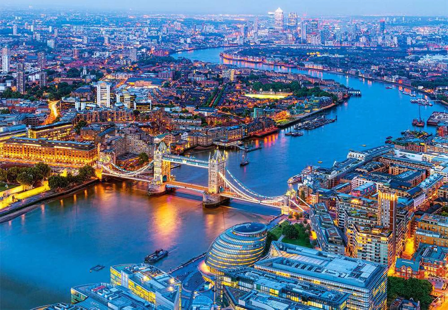Aerial View of London, 1000 Piece Jigsaw Puzzle