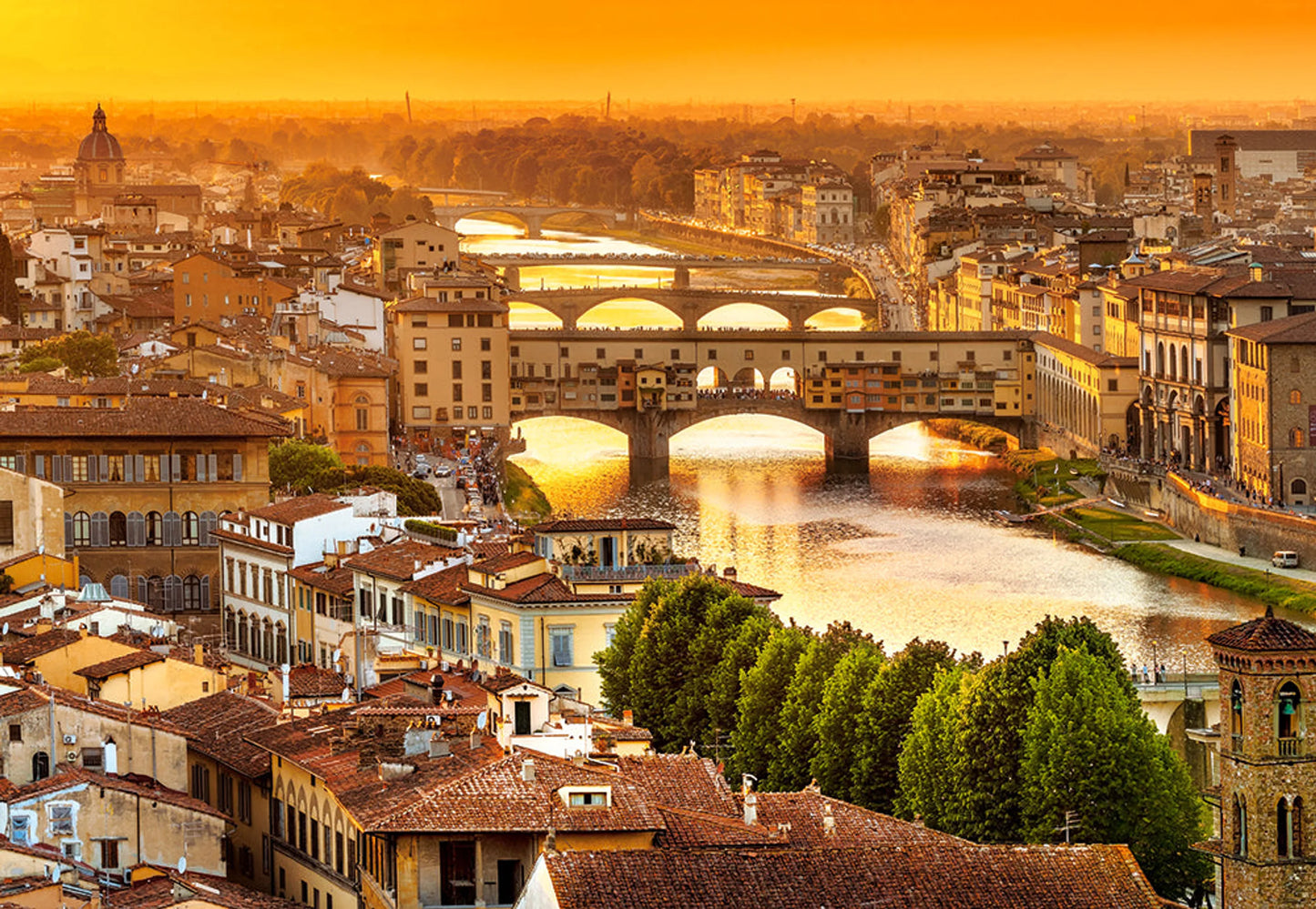 Bridges of Florence, 1000 Piece Jigsaw Puzzle