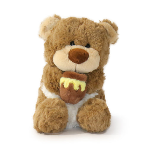 Goldie Bear: A Sweet Plush Toy for Bakers, Food Lovers, and Cozy Kitchens-0